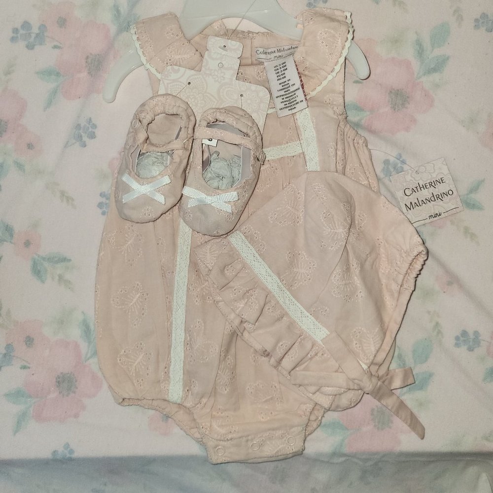Brand New Baby Girl Light Pink Romper